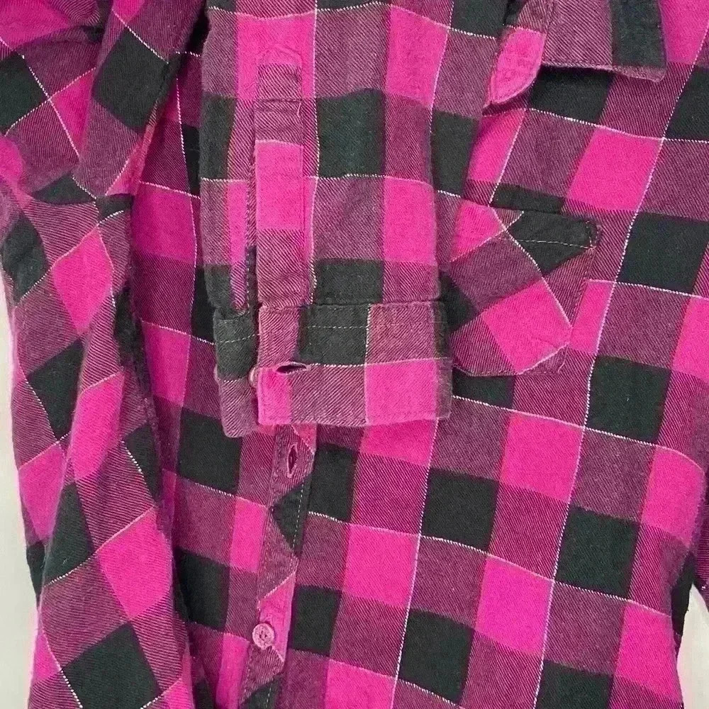 Black & Purple Plaid Top - Picture 3 of 6